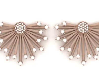 Sunny Earring 008 3D print model