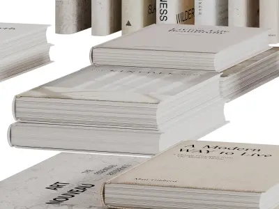 Book Set 01-Coffee Table Books 3D model