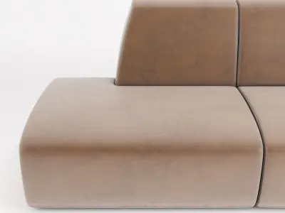 Stellar Works - Infinity Sofa Option 1 4 5 3D model