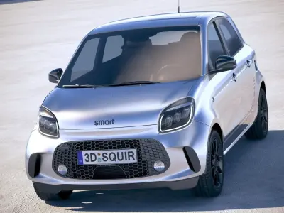 Smart EQ Forfour 2020 3D model