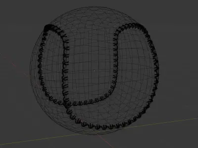 Baseball 3D model