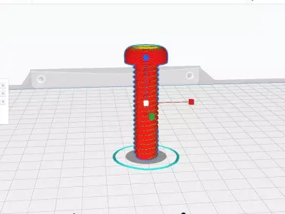 3D Binding Head Screw Model 3D print model