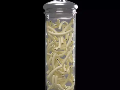 Diffrent type of Pasta jar for kitchen decoration 3D Model Collection