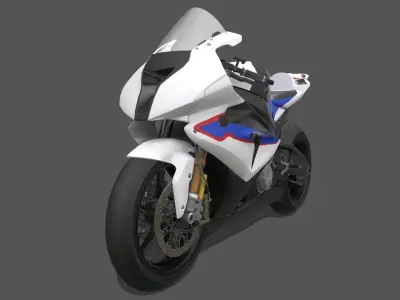 Sportbike3 Low-poly 3D model