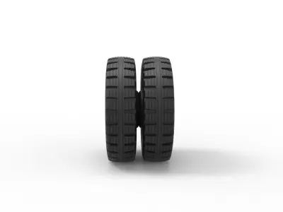 Double wheel 3 3D print model