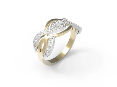 Luxury 3D Print Model  Elegant Ring Design 3D print model