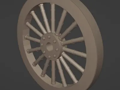 WHEEL FOR CURT 3D model