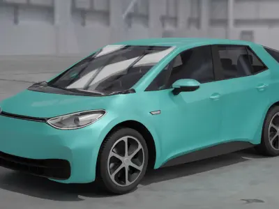 Volkswagen ID3 for Blender 3D model