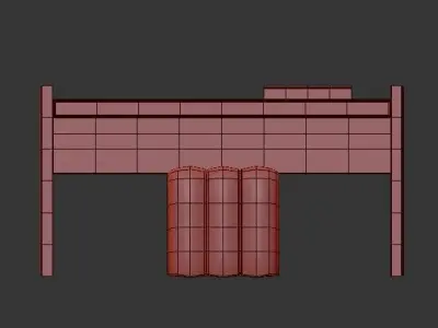 Ezou Dressing Table 3D model