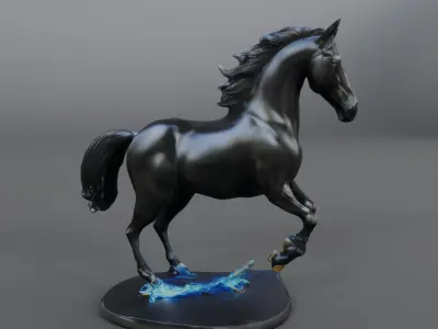 black horse 3D model