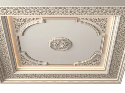 Oriental Ceiling  Decorative Set  3D model