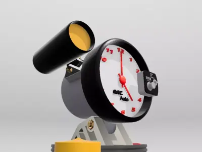 Tachometer Clock 3D print model