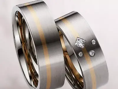 Wedding rings 045 3D print model
