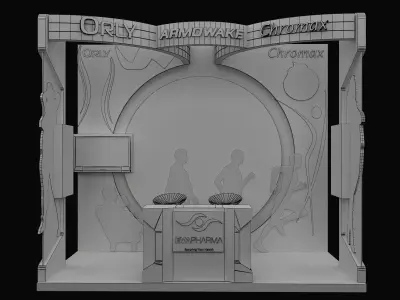 Booth Exhibition Stand a267a  3D model
