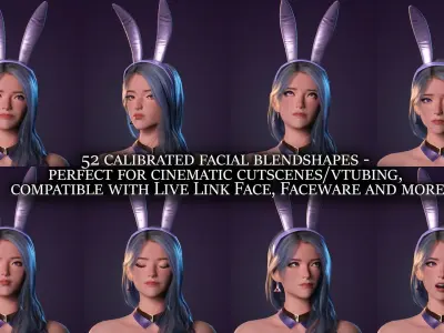 Office Girl-Cute Stylized Character Cartoon Casual Low-poly 3D model