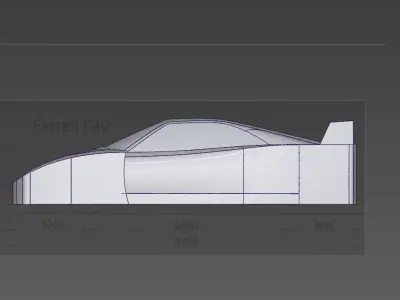 Ferrari F40 Day 2 fillet for complete the series of tutorial 3D model