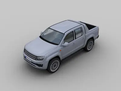 Volkswagen Amarok Low-poly 3D model