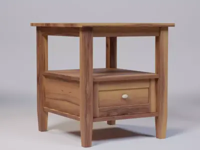 Lark Manor Nortonville End Table 45x50x50 Low-poly 3D model