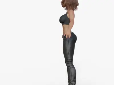 Sporty Woman 3D model