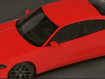 Realistic Mobile Car  Low-poly 3D model