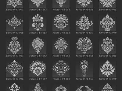 205 Ornament 3D Model V1 3D model