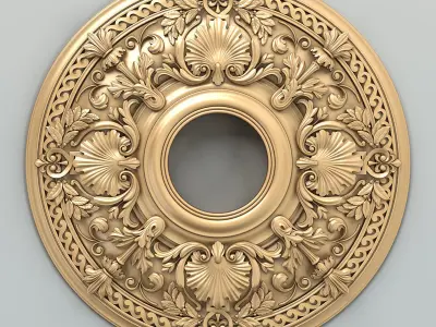 Round rosette 024 3D model