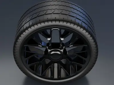 Rim with Tyre  3D model
