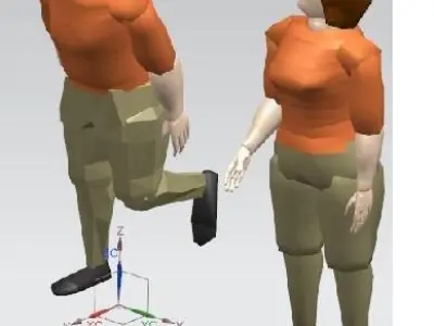 HumanBody two people Free 3D model