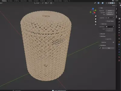 WICKER BASKET08 3D model