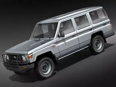 Toyota Land Cruiser 70 series Wagon 3D model