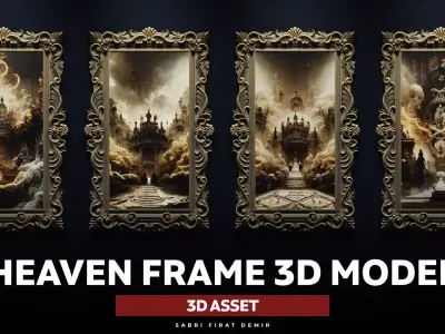 Heavenly Frame 3D - Base Mesh - No texture 3D model