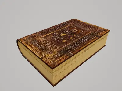 Old Books set - PBR Game Ready Low-poly 3D model Low-poly 3D model