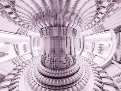 Nuclear fusion reactor 3D model