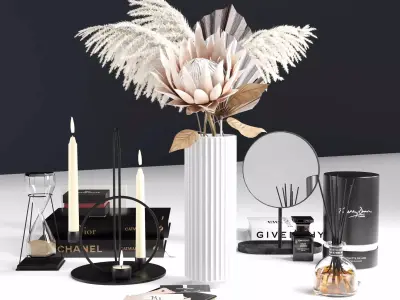 Decoration set 3D model buy