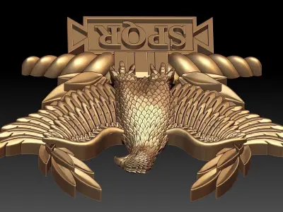 EAGLE SPOR PENDANT 3D print model