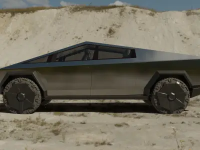 Tesla CYBERTRUCK 3D model 5