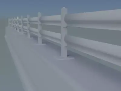 Guardrail for the Upper Section of Concrete 3D print model