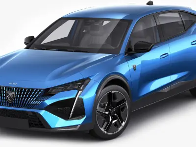 Peugeot 408 2023 3D model