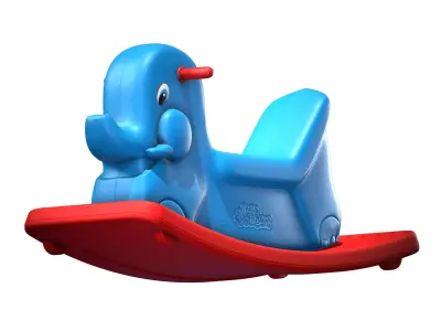 Little fingers Kids Elephant Rocker 3D model