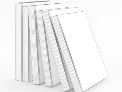 Books Set christian 3D model