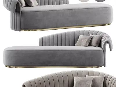 Chaise longues manta by Rugiano 3D model
