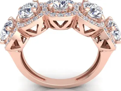 Diamond Ring 3d Model Print  3D print model