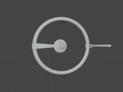 SMALL STEAMPUNK TURN-WHEEL - RogueFilmProductions Low-poly 3D model