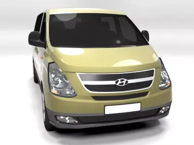 HYUNDAI H-1 STAREX LOWPOLY Low-poly 3D model