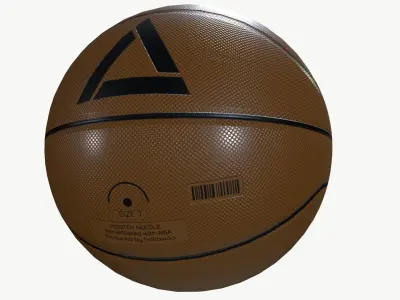 Basketball Low-poly 3D model get