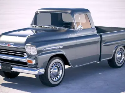 Chevrolet 3100 Apache Pickup CG 1958 3D model