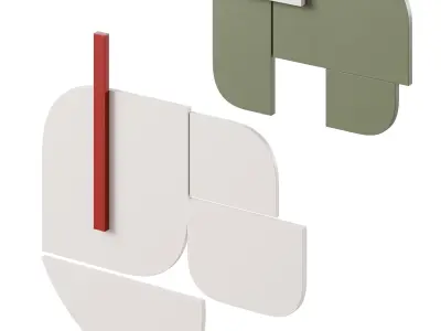 Danei wall panel by Kave home 3D model