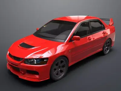 Mitsubishi lancer evolution IX 3D model