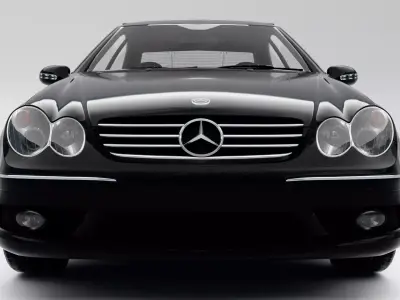 Mercedes-Benz CLK 55 AMG 2003 Low-poly 3D model
