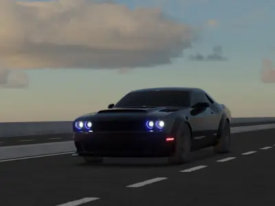 Dodge car 3d 3D model